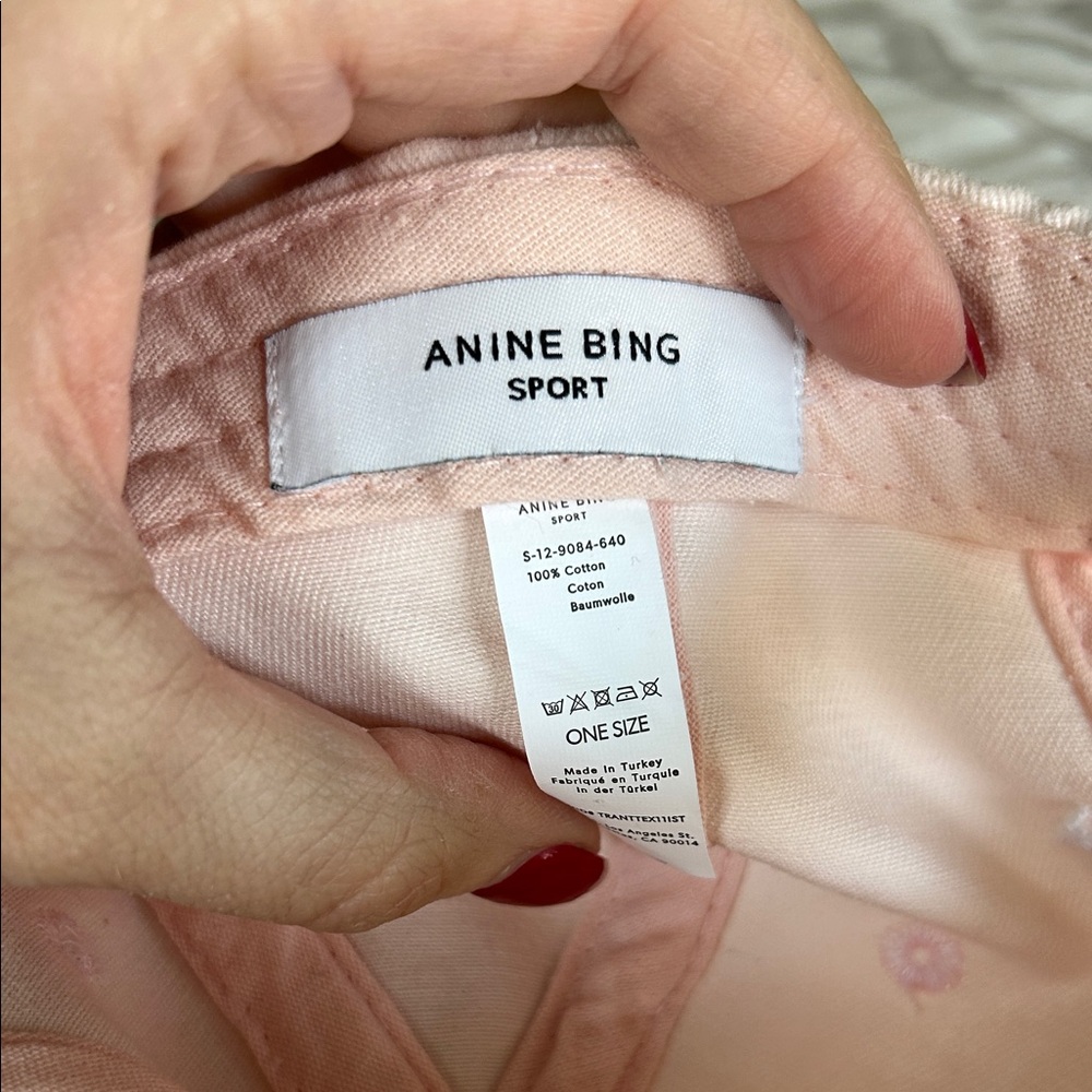 Anine Bing Sport Pale Pink Cap - Picture 4 of 4